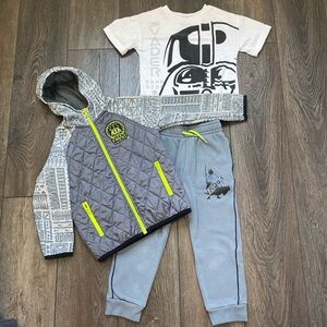 Star Wars Darth Vader 3 pc set. Size 5